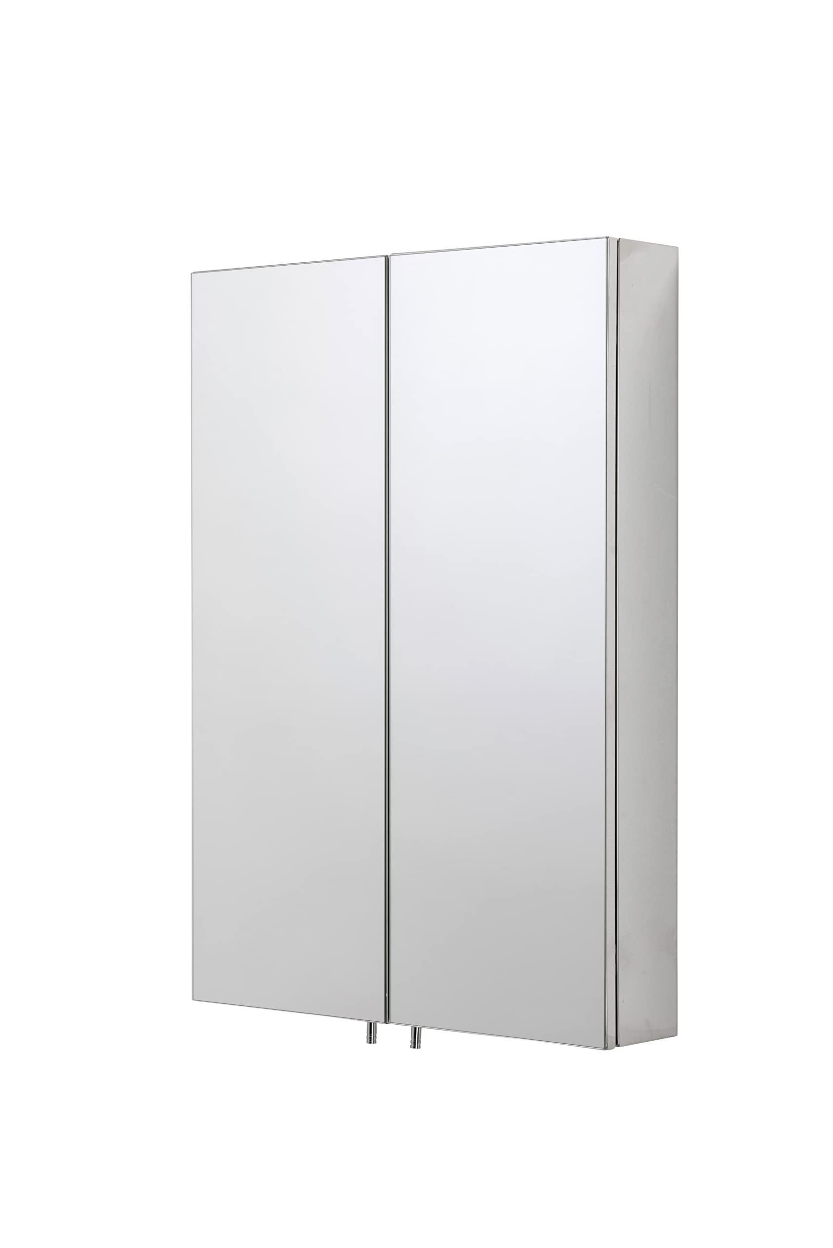 Croydex Colorado Double Door Stainless Steel Mirrored Bathroom Cabinet