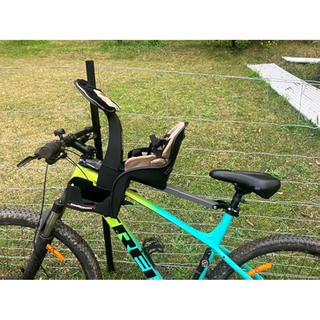 WeeRide Classic Centre Mount Baby Bike Seat for Ages 1-4 – Grey