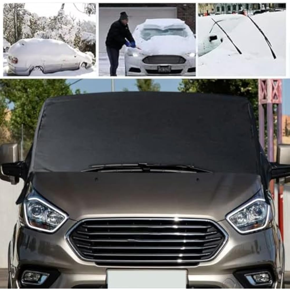 Opaltool Ford Transit Custom Windscreen Cover | 600D Waterproof Blackout Blind
