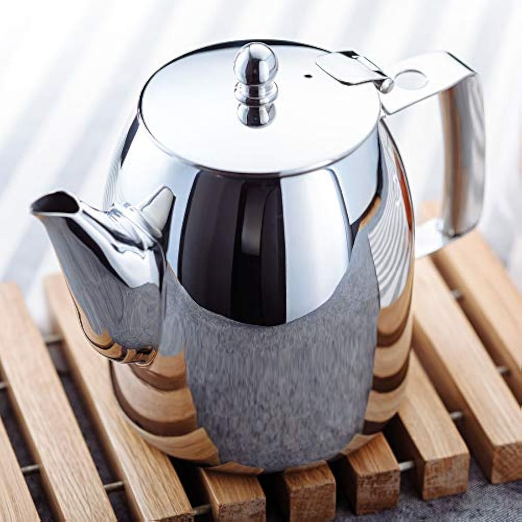 Stellar Continental Stainless Steel Teapot - 1.5L Modern Stovetop Kettle