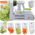Brieftons 5-Blade Vegetable Spiralizer – Stainless Steel Zoodle Maker