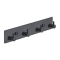 Brute Strength – Stainless Steel wall Coat Rack – Black – 4 Hooks · 25 cm - image 1