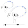 Adhiper Anti-Slip Sports Ear Hooks for AirPods 4/3/Pro 2 – White