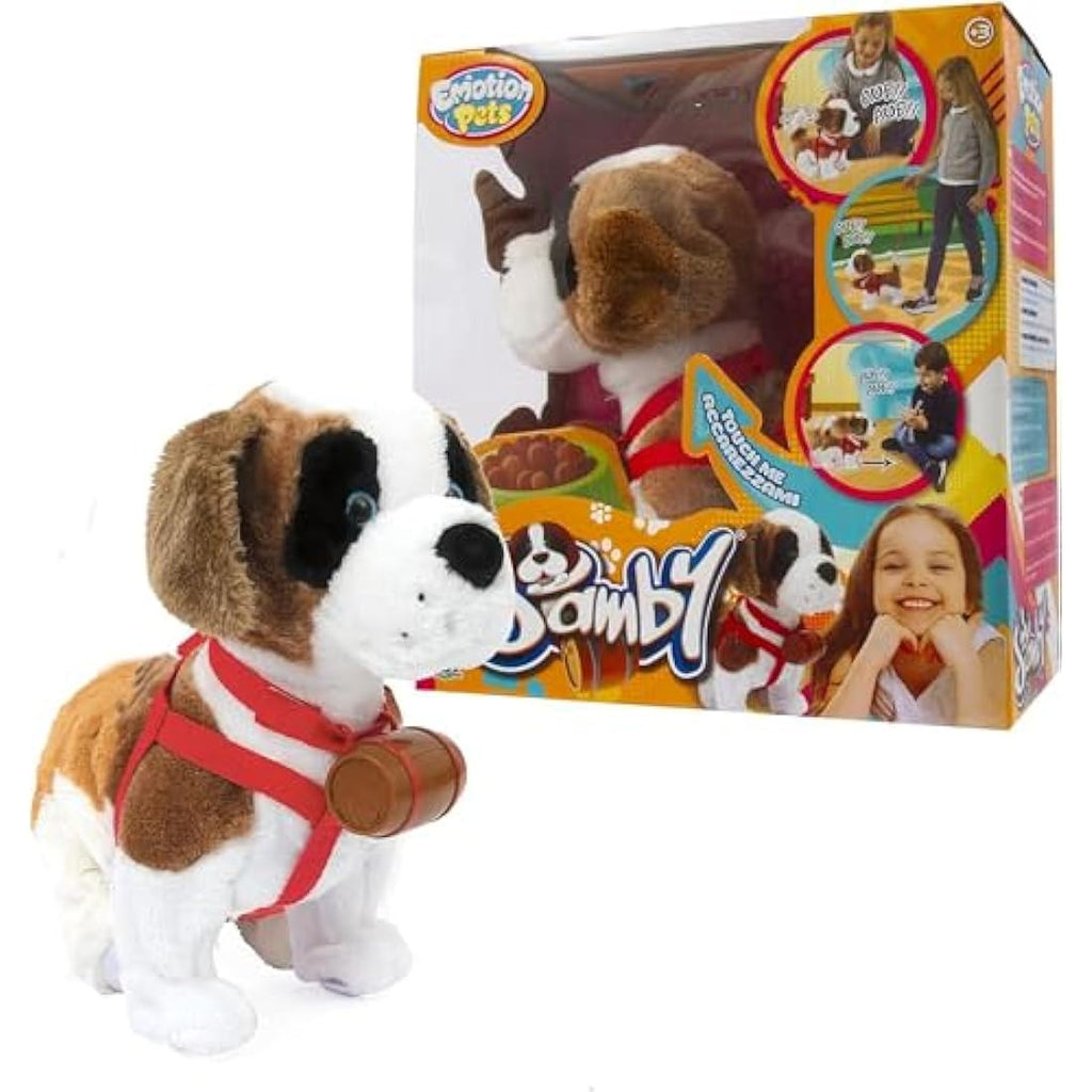 Giochi Preziosi Samby Interactive St Bernard Walking Plush Toy