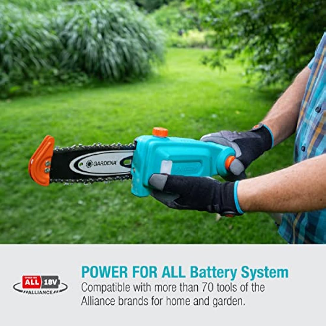 Gardena TCS 20/18V P4A Battery Telescopic Pruner – 4m Reach (Solo)
