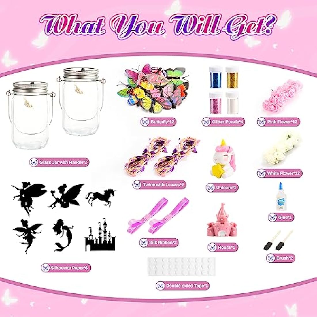 Qukir Fairy Lantern Craft Kit – DIY Unicorn Night Light for Girls Age 6-12