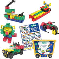 Clics STEM Construction Toys – 560pc Recycled Plastic Building Blocks