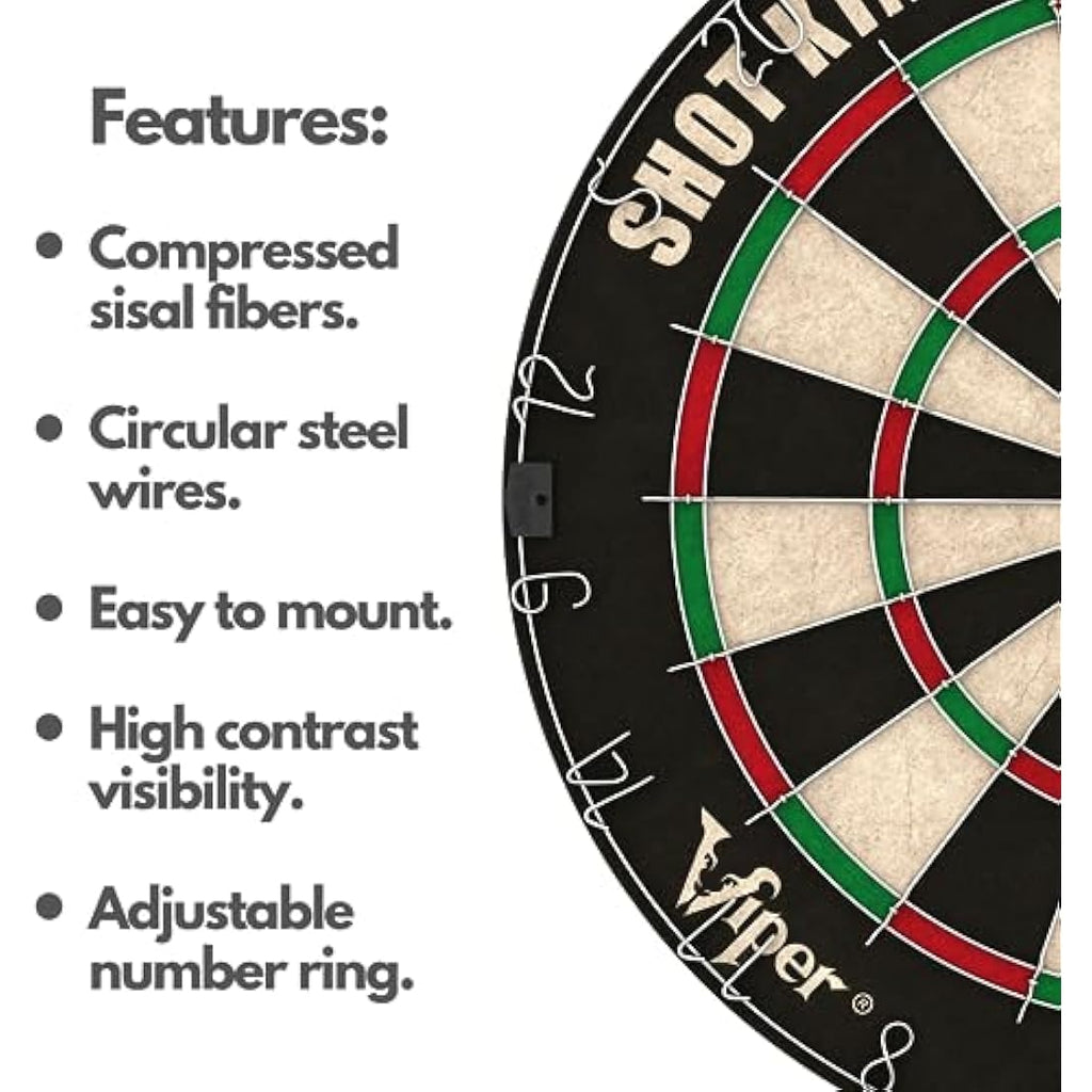 Regulation Bristle Dartboard Set – 17.75" Sisal with 6 Darts