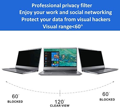 PaceBid 13.3 Inch Privacy Screen Filter | 16:9 Anti-Glare Laptop Film