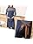 Denim Adjustable Kitchen Apron with Pockets - 2 Pack