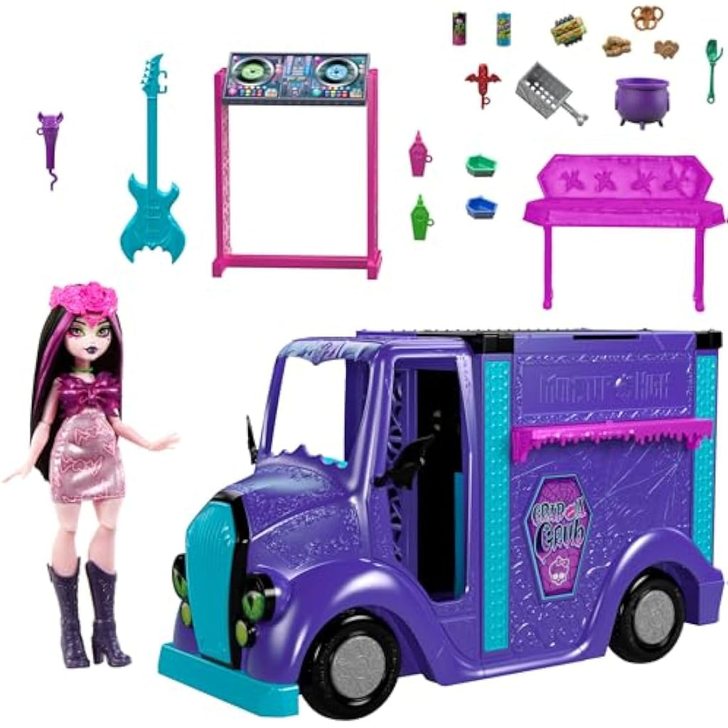 Monster High Draculaura Doll & Fangtastic Rockin’ Food Truck Playset
