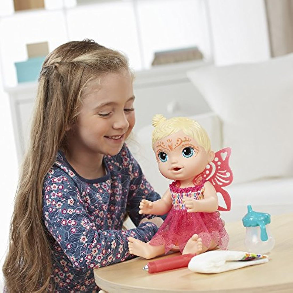 Baby Alive Face Paint Fairy Doll - Blonde Hair Interactive Toy
