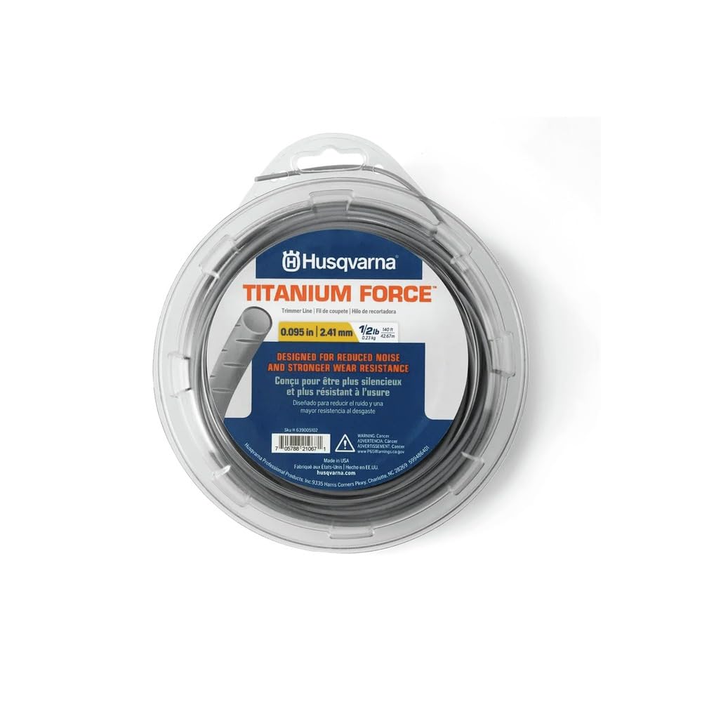 Husqvarna Titanium Force String Trimmer Line – .095-Inch x 840ft Spool
