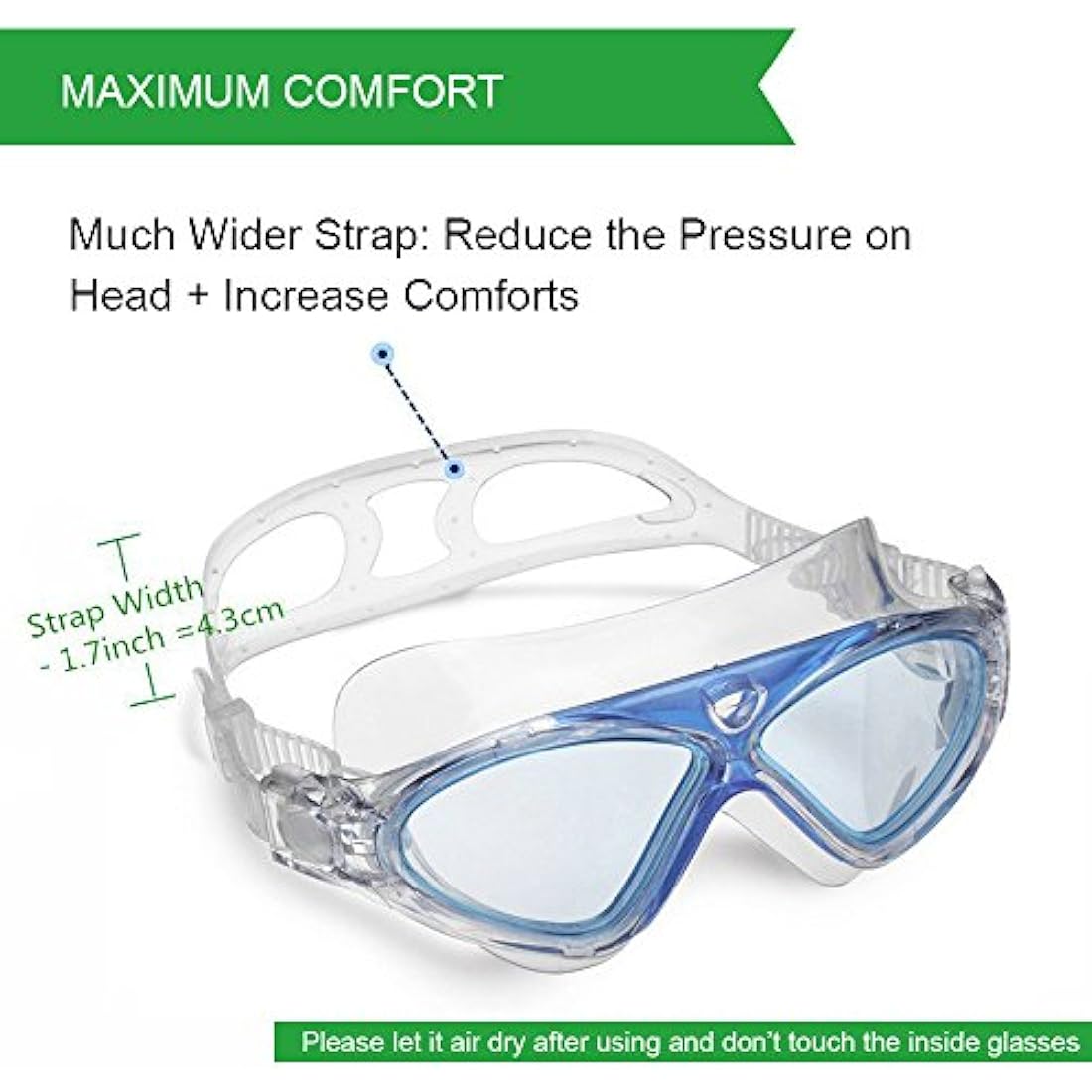 Jolof Store Anti-Fog Swimming Goggles | UV Protection Leak-Free Design