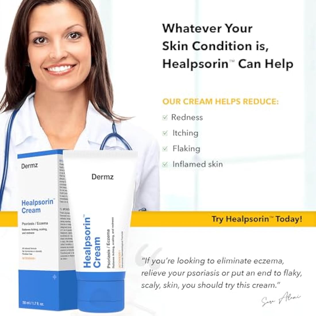 Healpsorin Psoriasis & Eczema Bundle – Medicated Shampoo and 2X Cream