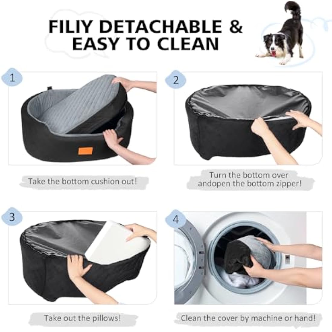 Dog Car Seat – Large Washable Booster Bed for SUV & Car