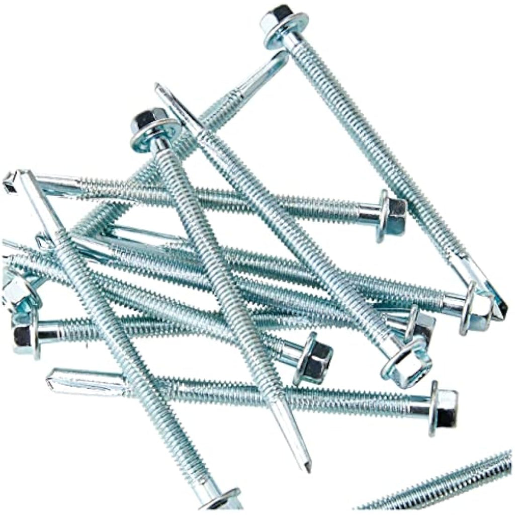 TIMCO Heavy Section Metal Screws – 5.5 x 80mm Hex Self-Drilling Zinc