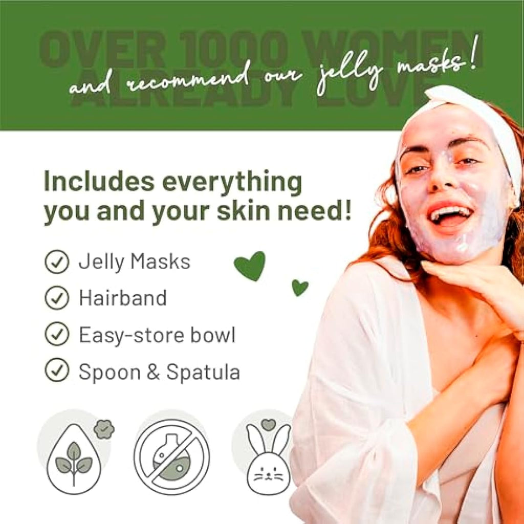 BRÜUN Tea Tree Jelly Mask – Peel-Off Rubber Face Mask Powder, 23 fl oz