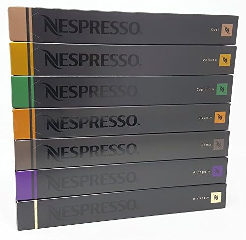 Nespresso Original Coffee Capsules Assortment - 70 Pods Variety Pack