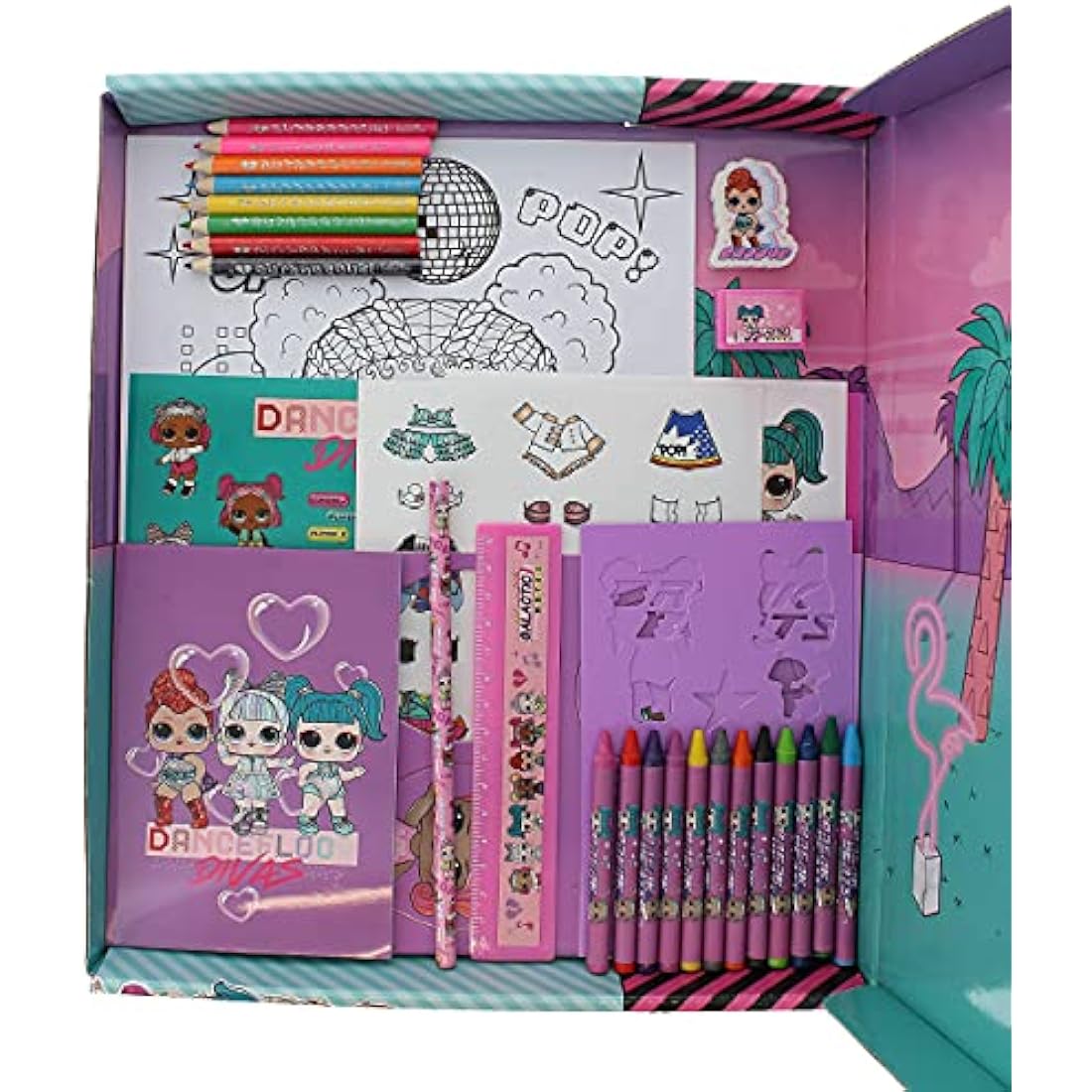 LOL Surprise Large Art Set | Kids Colouring Kit with Stickers