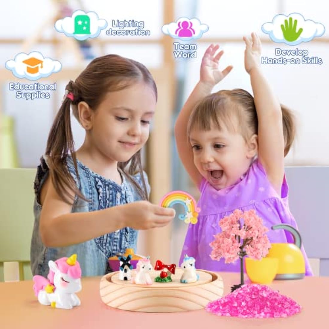 Jolof Store Unicorn Craft Kits – Handmade Creative Toys for Girls Age 3-9