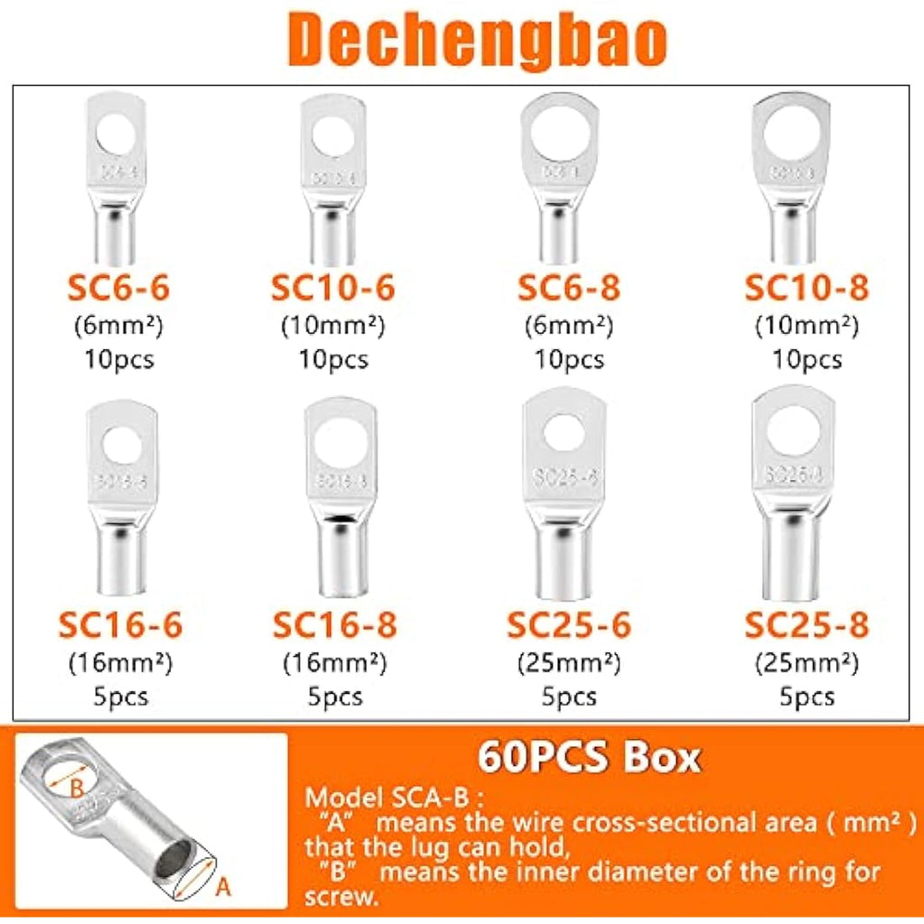 Jolof Store HX-50B Battery Cable Lug Crimper Tool for 6-50mm² Wire
