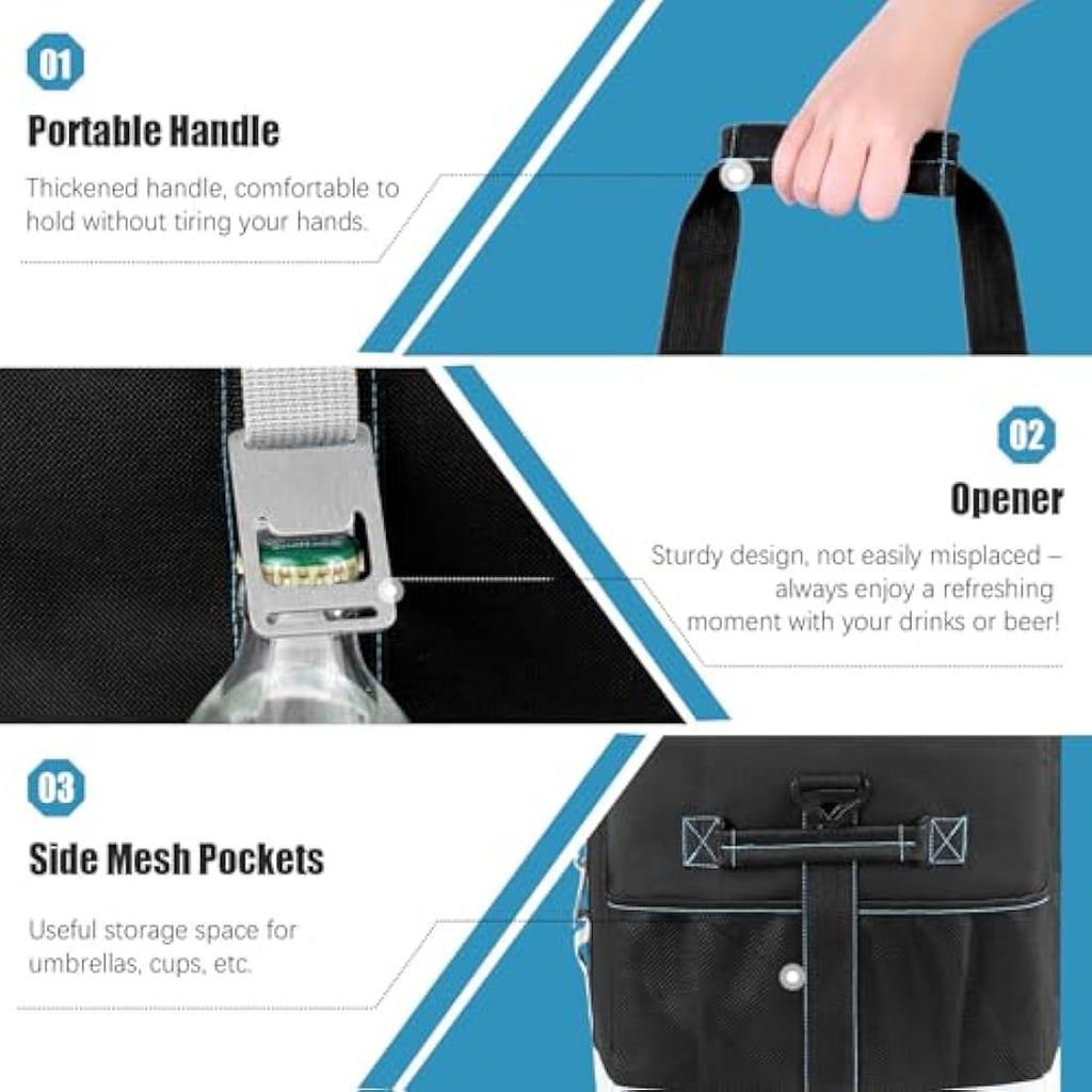 INSMEER 48L Large Insulated Cooler Bag | 65 Cans Waterproof Picnic Bag