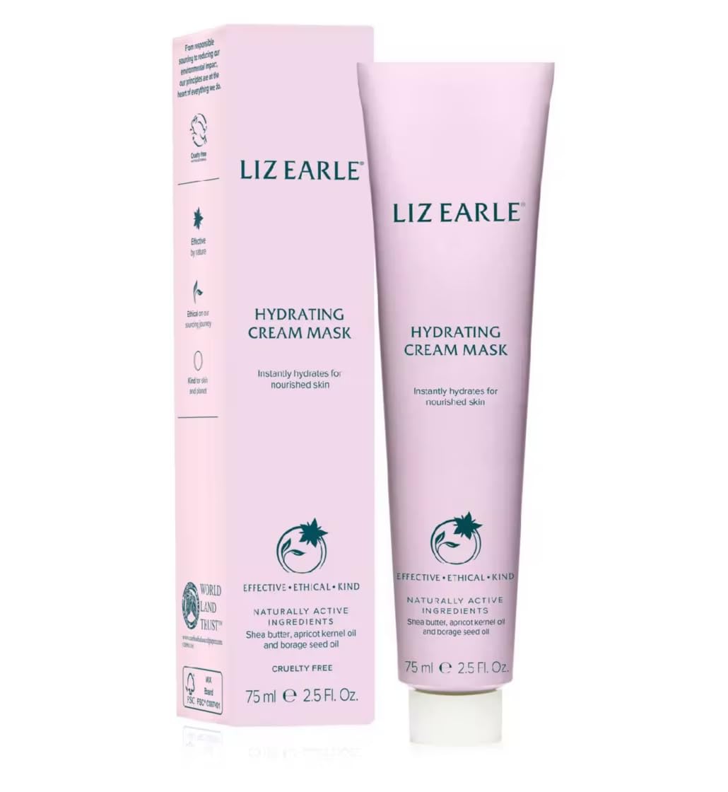 Liz Earle Hydrating Cream Mask – Soothing Shea Butter Face Treatment 75ml