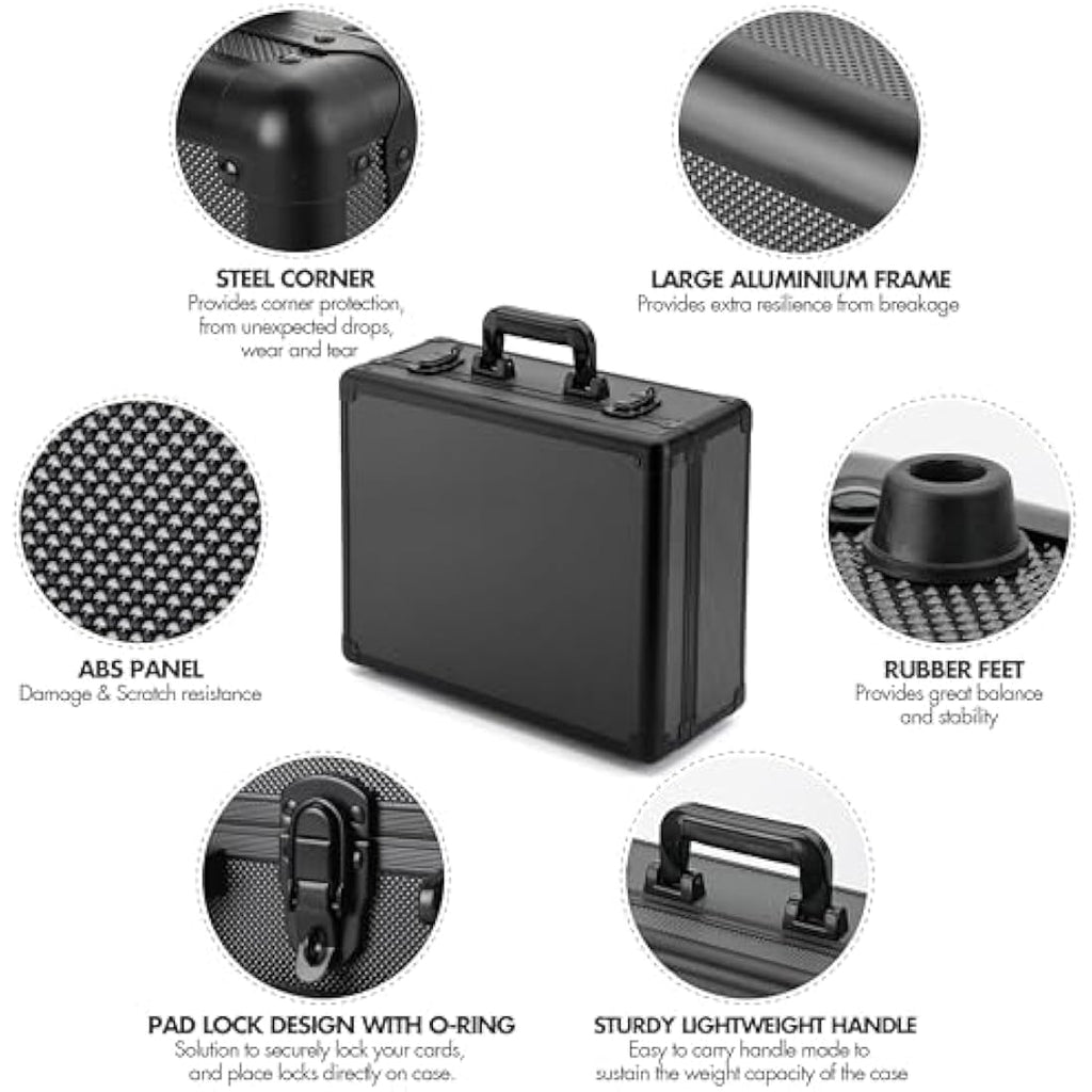 FunGuys Aluminum Trading Card Storage Box - Fits 600+ Toploaders