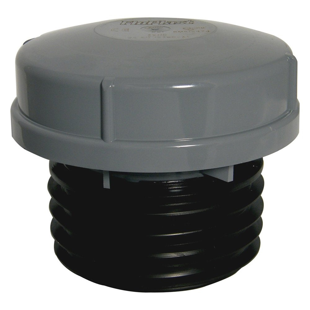 FloPlast AF110G Push-Fit Air Admittance Valve | Grey Sanitary Drainage