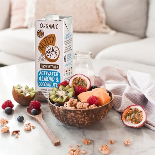 Nutty Bruce Unsweetened Activated Almond & Coconut Milk – 6 x 1L