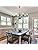 Matte Black Farmhouse Chandelier – 8-Light Industrial Fixture