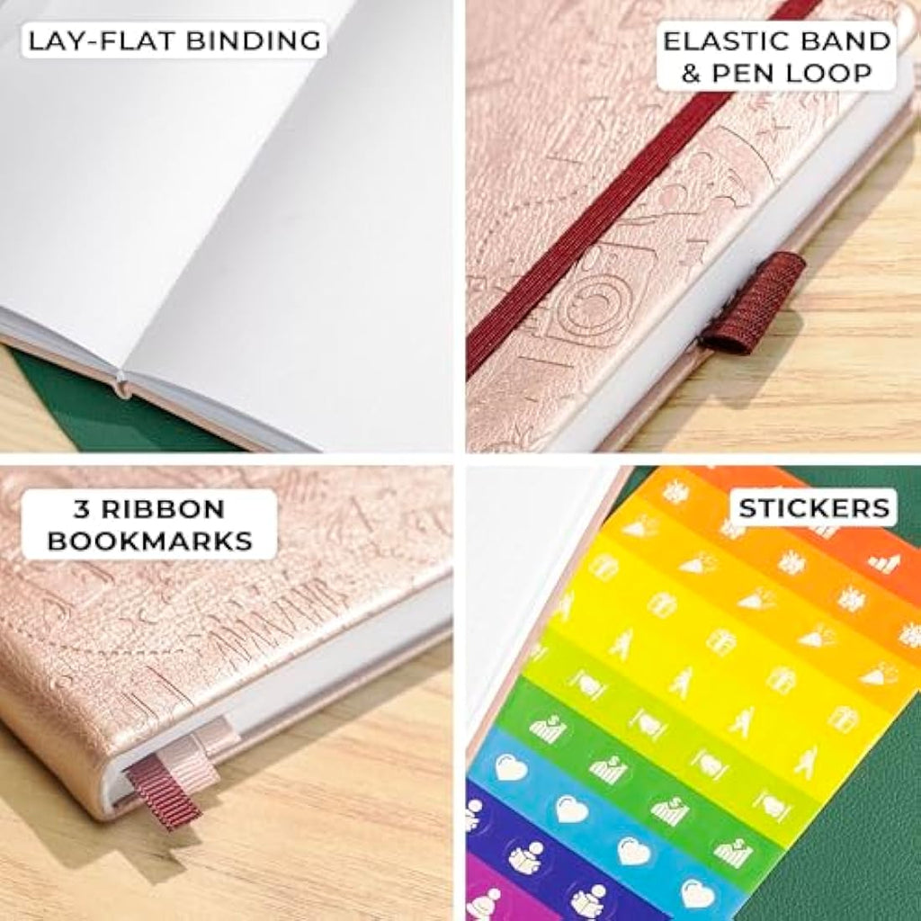 Clever Fox Dotted Journal 2.0 – A5 Dot Grid Notebook, Rose Gold
