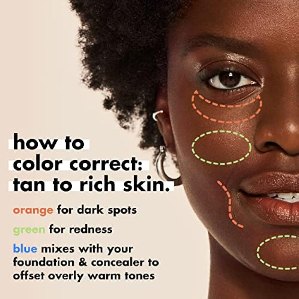 e.l.f. Camo Color Corrector – Hydrating Full Coverage Makeup, Blue