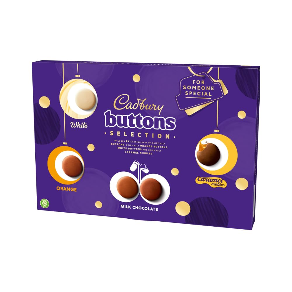Cadbury Buttons Chocolate Selection Gift Box – 340g Festive Stocking Filler