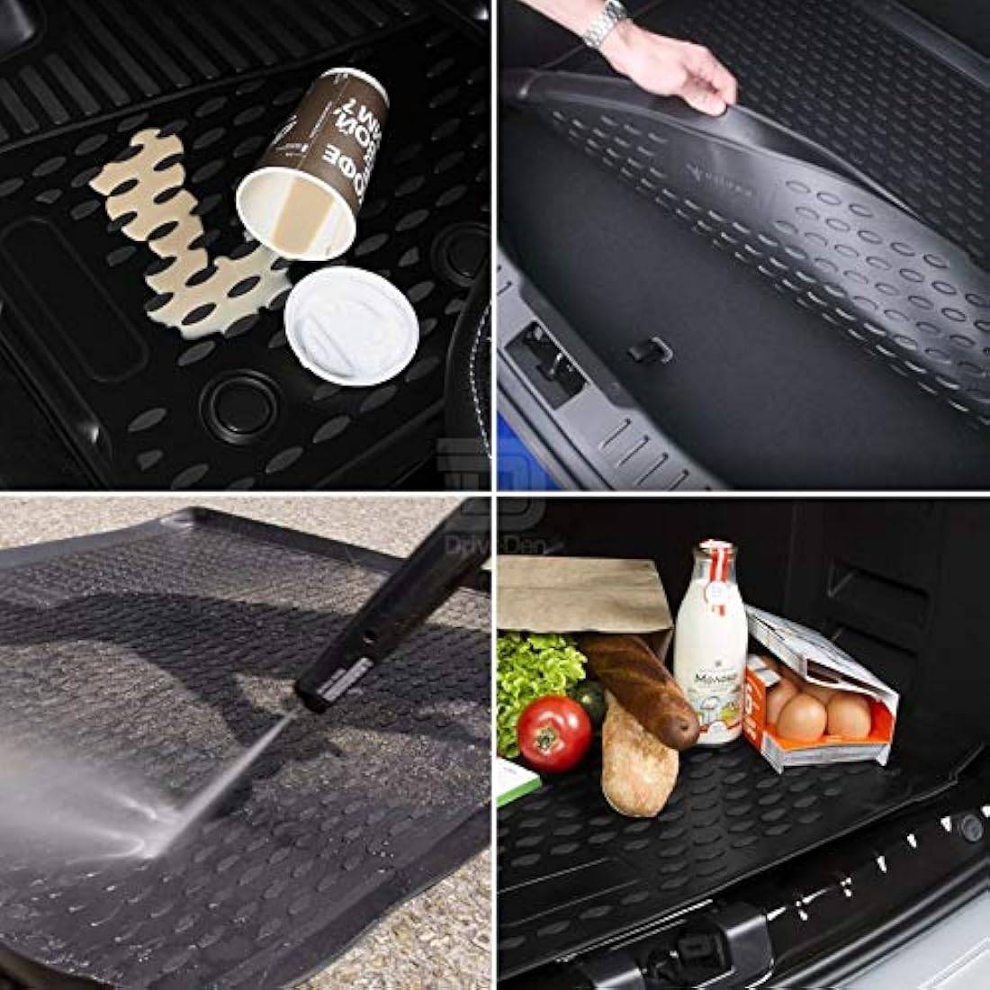 Novline Boot Liner for VW Tiguan 2016-2021 – Black Rubber Cargo Mat