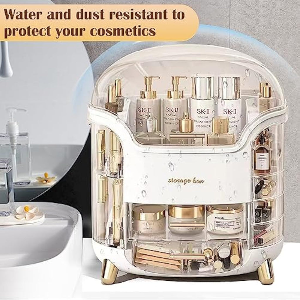 LZDMY Makeup Storage Organiser | Dustproof Acrylic Skincare Case