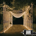 Dekofun 2-Pack 600 LED Curtain Fairy Lights | 6m x 3m Waterproof String