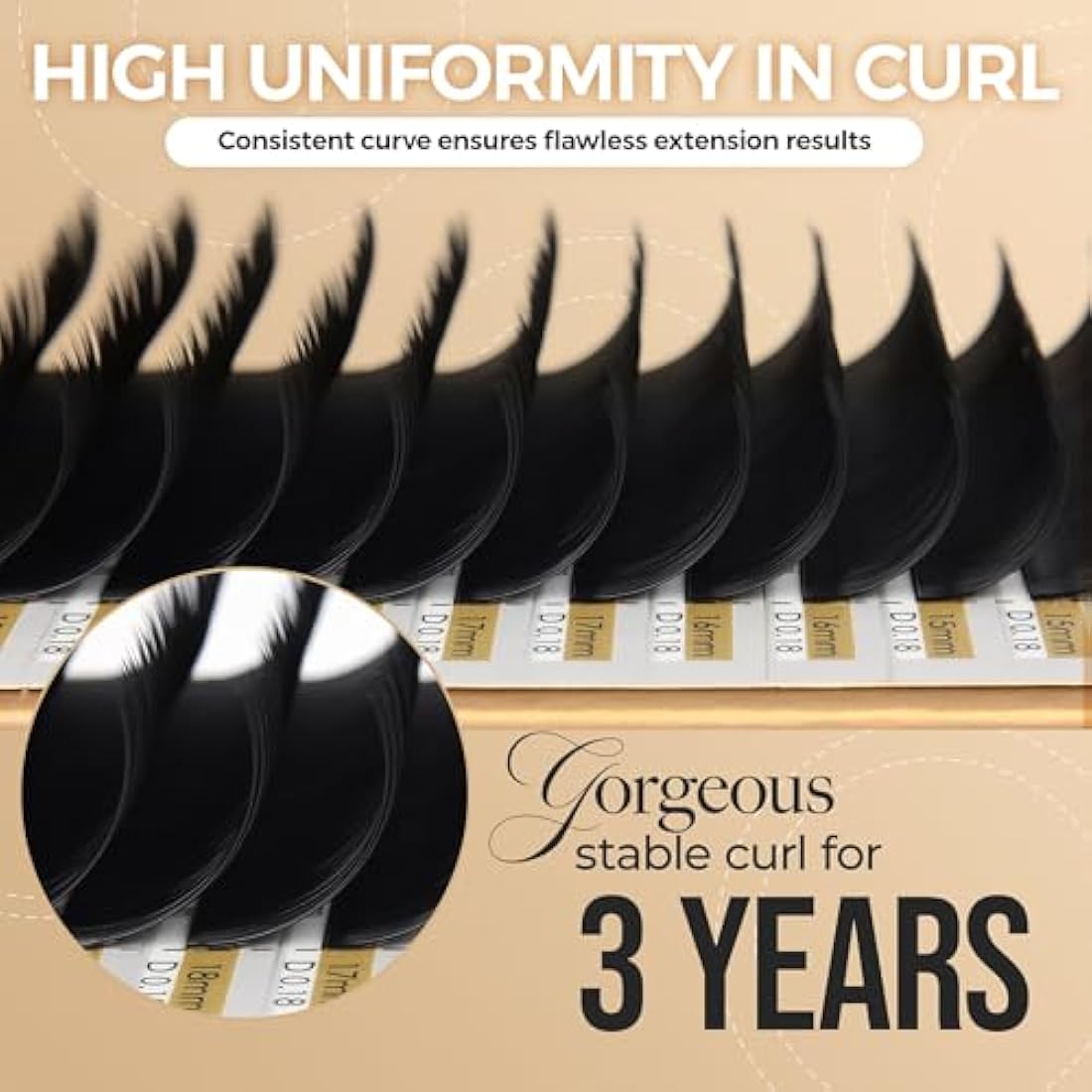 LASHVIEW Silk Eyelash Extensions | C Curl 0.20mm Individual Lashes