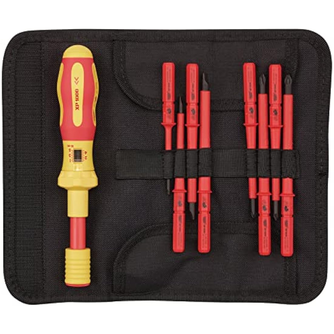 Draper XP1000 9 Piece VDE Insulated Torque Screwdriver Set