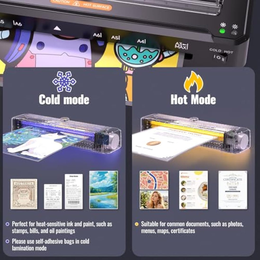 Jolof Store A3 Laminator Machine with Paper Trimmer and 10 Pouches