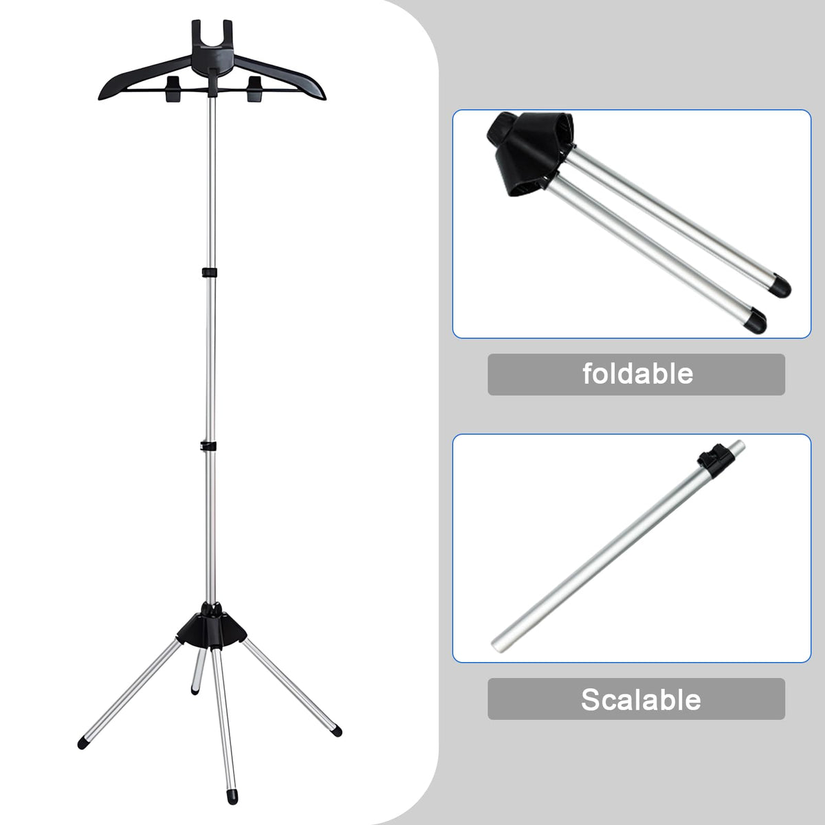 Adjustable T Shirt Display Stand, 32-63 inch T Shirt Display for Adult - image 5