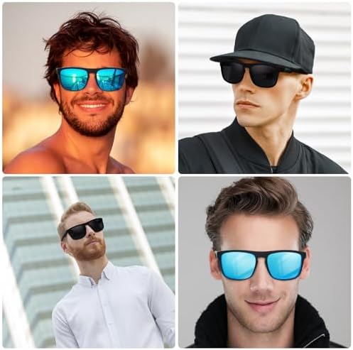 Jolof Store Polarised Retro Sunglasses for Men – UV400 Sports 2-Pack