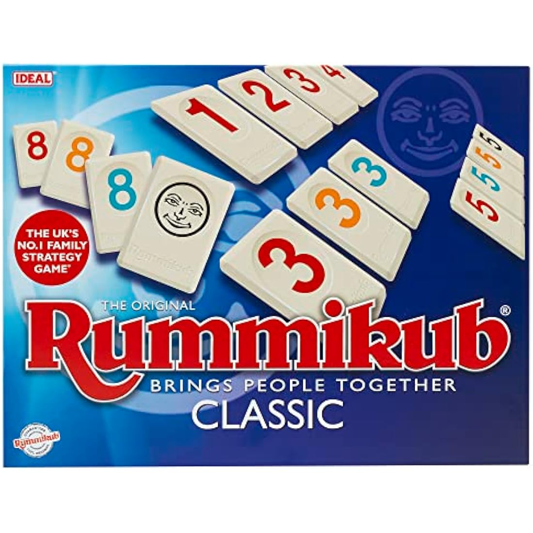 Rummikub Classic Strategy Tile Game by Ideal – 2-4 Players, Ages 8+