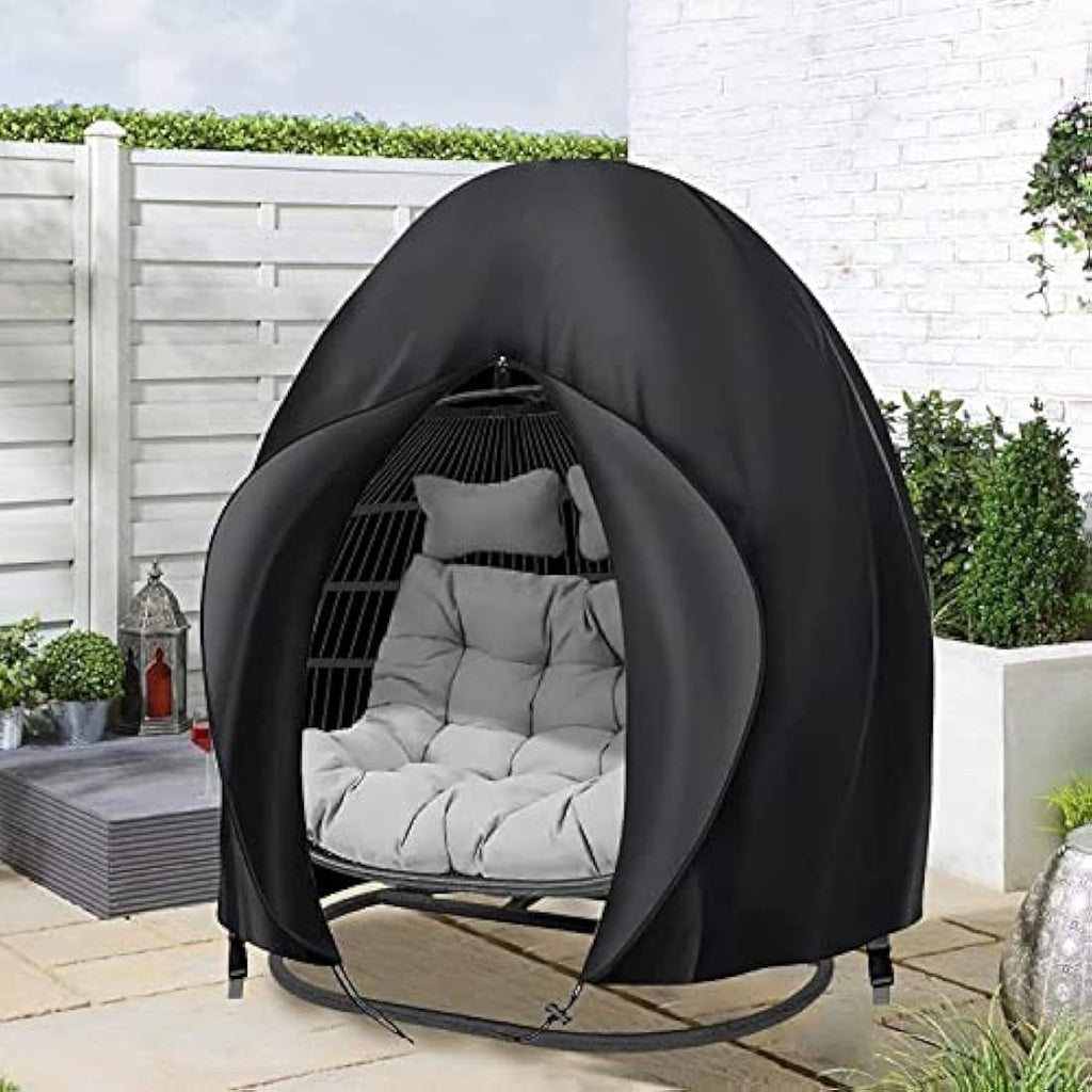 Double Egg Chair Cover | 420D Waterproof Oxford Fabric – 91x79"