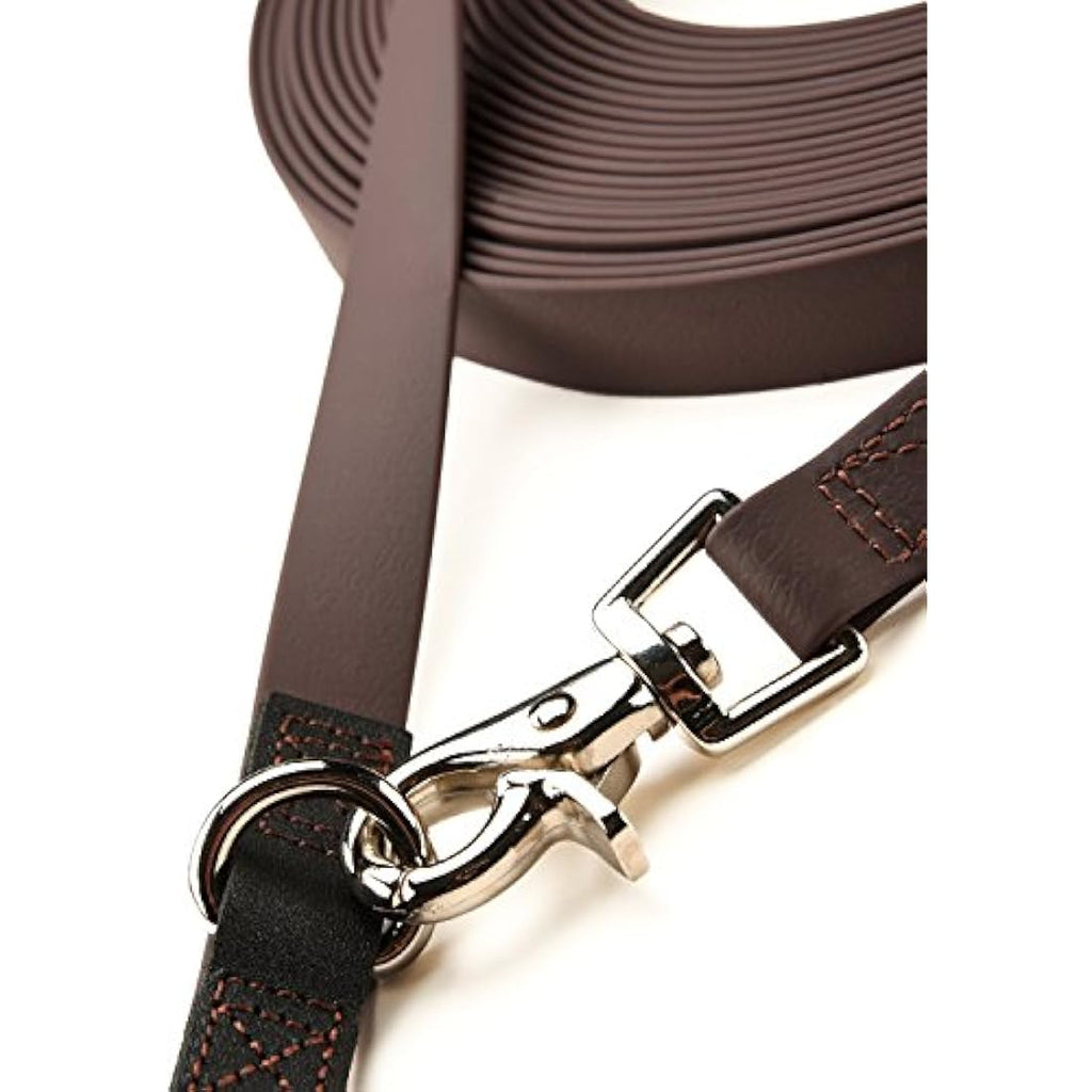 PetTec Trioflex Dog Leash – 10m Weatherproof Heavy Duty Lead in Brown