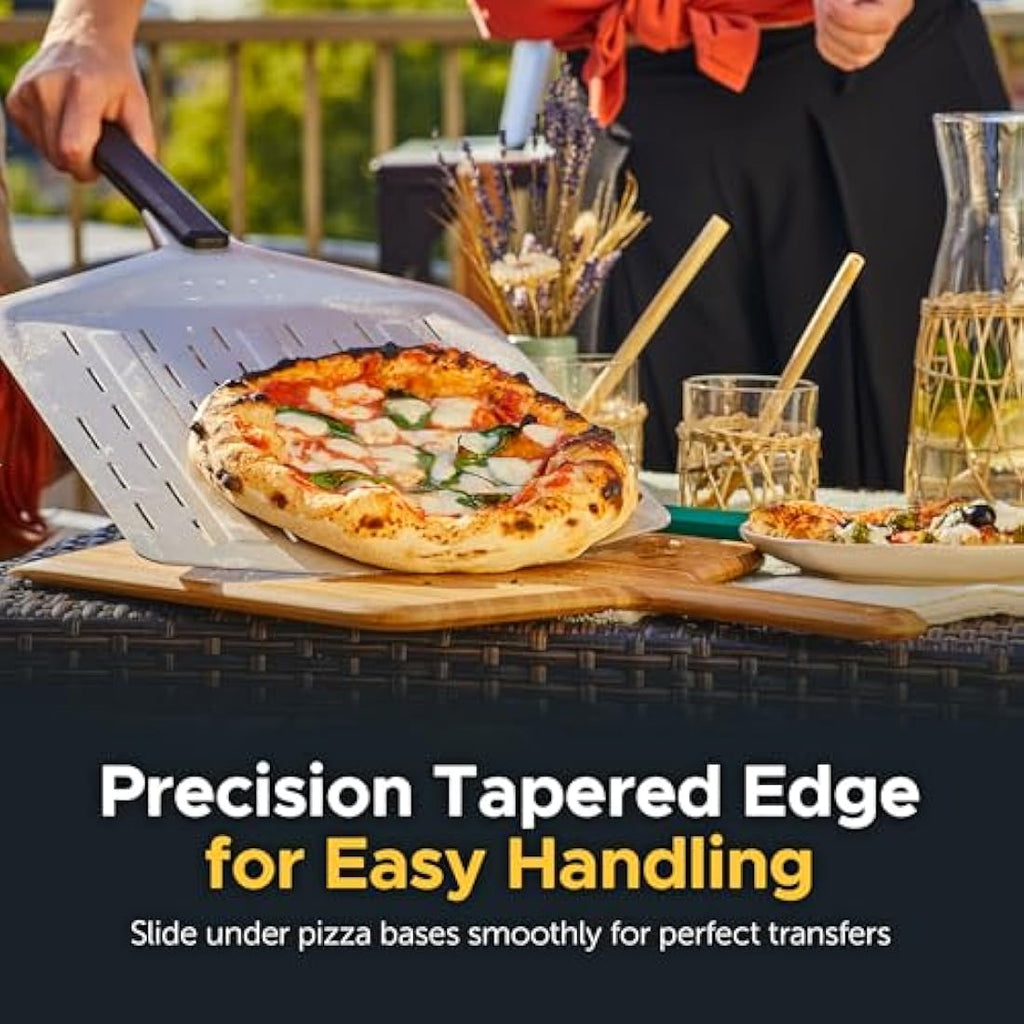 Ooni 14” Perforated Pizza Peel – Lightweight Aluminium Pizza Paddle
