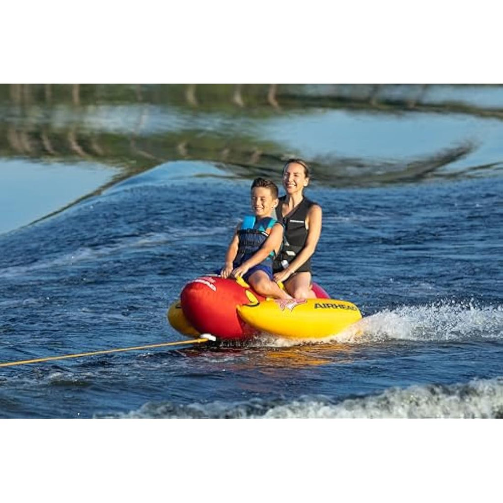 Airhead Hot Dog Towable Tube | 1-2 Rider Inflatable Boating Tube