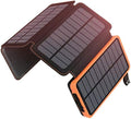 ADDTOP 25000mAh Solar Power Bank | 4 Foldable Panels Portable Charger