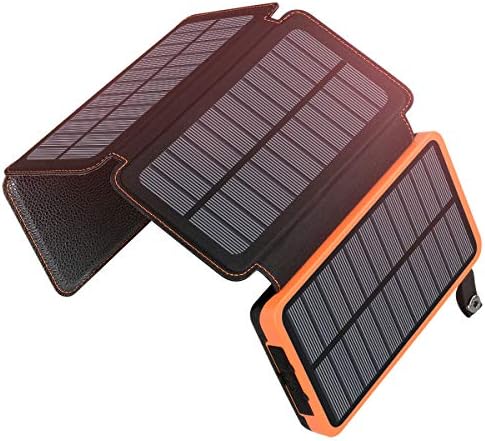 ADDTOP 25000mAh Solar Power Bank | 4 Foldable Panels Portable Charger